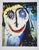 Paul Kostabi, Smiling Portrait, Giclee Print For Sale