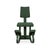 Green Variable Plus Monochrome Kneeling Chair in Wooden and Green Fabric from Varier For Sale - Image 8 of 12