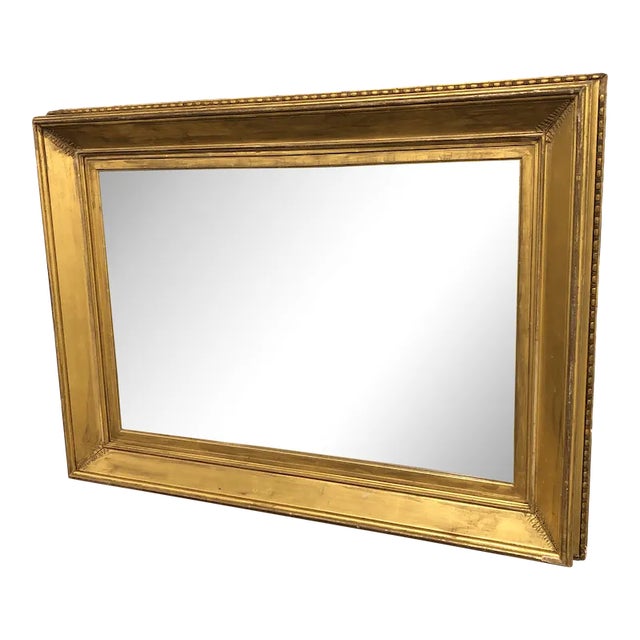 19th Century Regency Period Frame Mirror Ivy Frond Corners For Sale