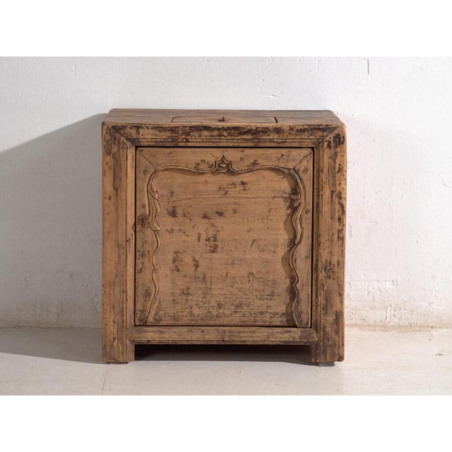 Low Chinese Shanxi Side Cabinet in Elm For Sale - Image 5 of 11