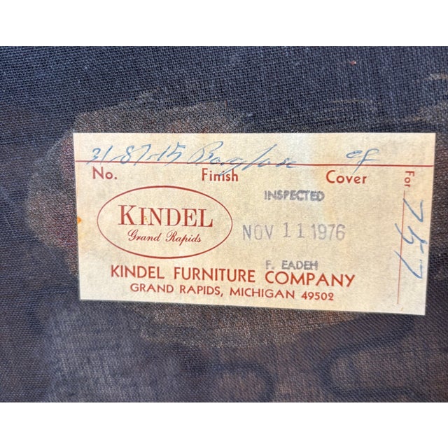 Pair of VIntage Kindel Walnut Dining Chairs For Sale - Image 12 of 12