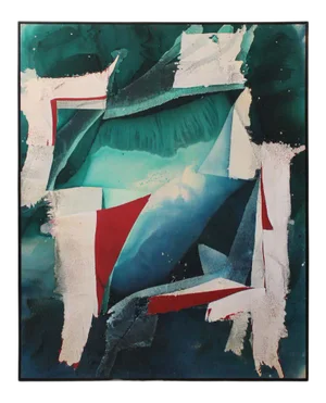 1989 "Pleiade" Abstract Acrylic Painting by Michael Ashcraft, Framed