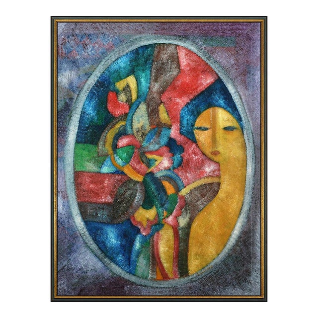Late 20th Century Portrait of Content, Simon Avissar For Sale