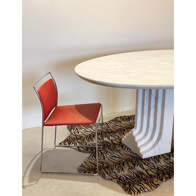Ivory Samo Model Marble Table by Carlo Scarpa for Simon, 1980s For Sale - Image 8 of 18