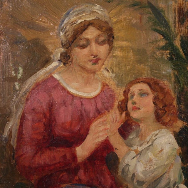 G. Grassis, Figurative Scene, 20th Century, Oil Painting, Framed For Sale - Image 11 of 16