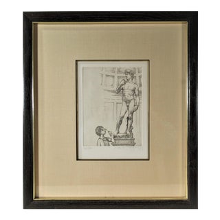 Charles Bragg, Untitled, Old woman looking a naked man sculpture, circa 1985 For Sale