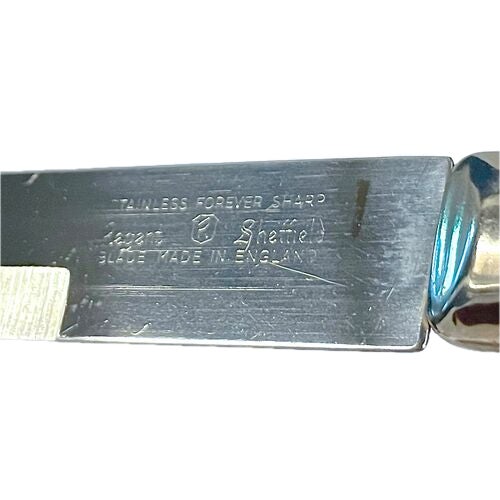 English Vintage Sheffield Stainless Cutlery Set, S/6 For Sale - Image 3 of 5