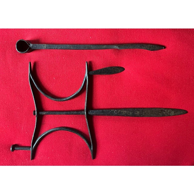 Antique 19th Century English Victorian Wrought Iron Garden Flower Bed Edging Tool For Sale - Image 4 of 16