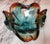 PRESENTING A LOVELY Mid Century Murano Art Glass Shell Bowl, in the Manner of Tosso or Martens. Made in Murano, Italy...