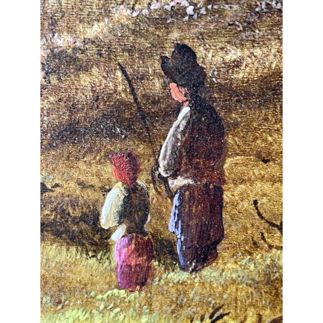 Antique Victorian Oil Painting — Snowdon, Wales — Charles Leslie (Signed & Dated 1878) Title: A Summer Shower Passing Over the Snowdon Range For Sale - Image 12 of 15