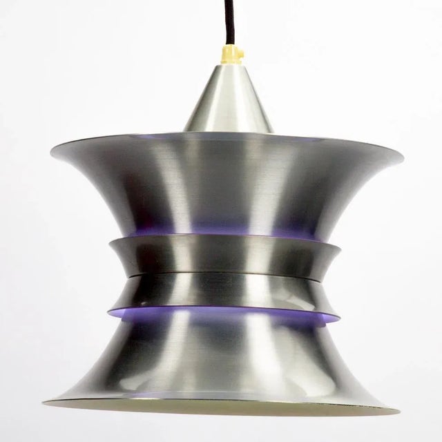 Metal & Purple by Bent Nordsted for Lyskaer Belysning Lamp For Sale - Image 6 of 8