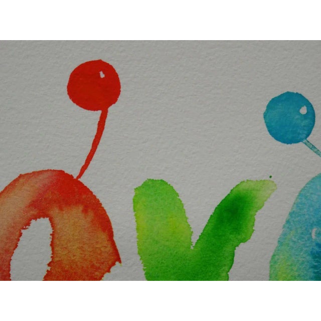Contemporary Jacques Halbert, Love, 2019, Watercolor For Sale - Image 3 of 5