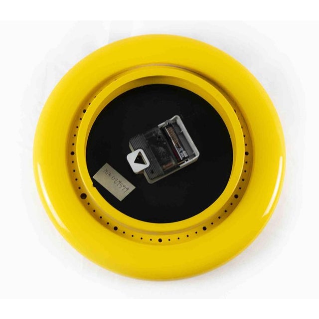 Yellow Vintage Clock is an original decorative object realized in the 1980s. A vintage clock yellow colored. The perfect...