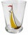 Vintage Set 6 Hand Painted Sailboat Shot Glasses Nautical Barware For Sale - Image 4 of 8