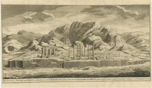 Valentijn, Persepolis, a City Sacked by Alexander the Great, 1726, Engraving