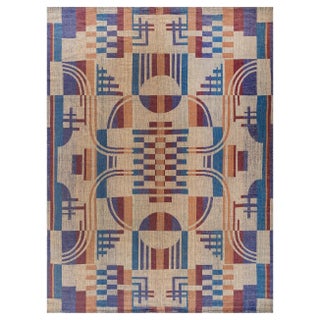 Doris Leslie Blau Vintage French Art Deco Rug For Sale