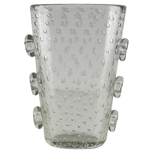 Pulegoso Glass Vase with Applied Discs by Ercole Barovier, 1930s For Sale - Image 17 of 17