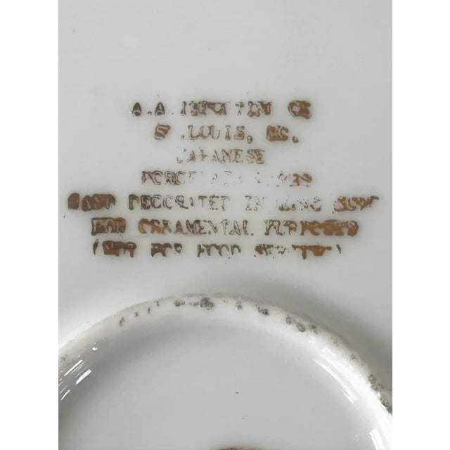 Vintage Japanese Porcelain Decorative Platter - Stamped For Sale In New York - Image 6 of 7