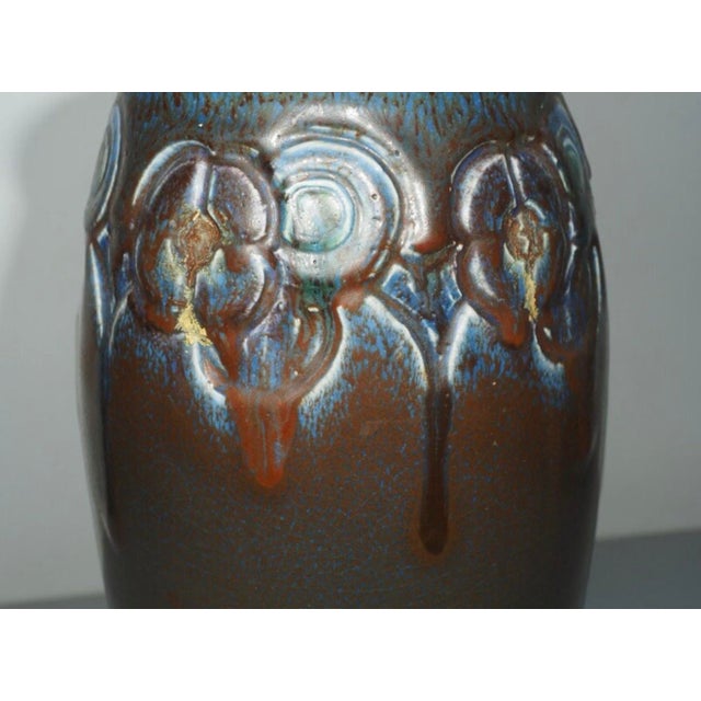 1917 Signed Rookwood Pottery Vase by Charles Stewart Todd, Carved Arts & Crafts For Sale In New York - Image 6 of 9