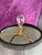 Mid 20th Century Hollywood Regency Crystal & Brass Four‑Arm Candelabra Lamps With Black Fringe Shades — A Dramatic Pair For Sale - Image 9 of 12