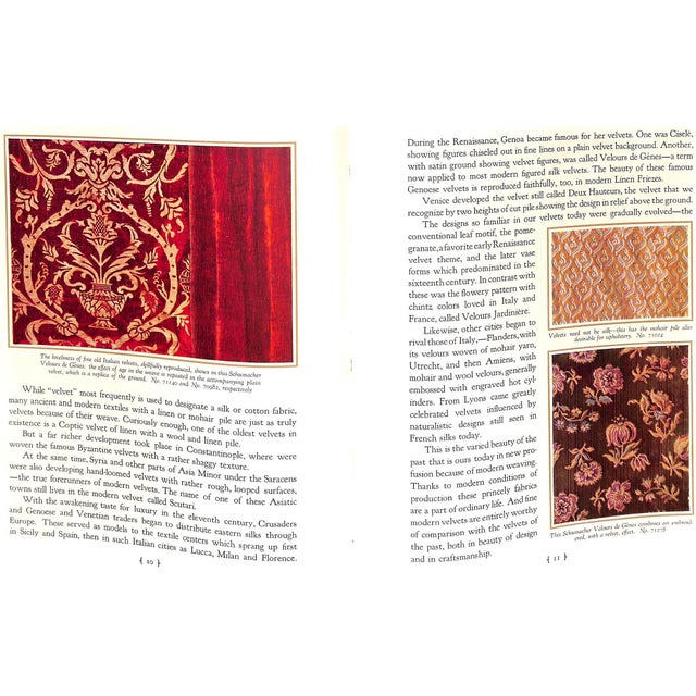 Paper "The Development of Various Decorative and Upholstery Fabrics" 1924 For Sale - Image 7 of 12