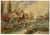 An original early 20th-century watercolour painting, William Henry Harford, Thatched Cottage Scene.A delightful...