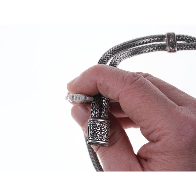 Samuel Benham Sterling/18k Citrine Double Necklace For Sale In Austin - Image 6 of 9