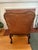 Queen Anne Traditional Leather Handcrafted Chair For Sale - Image 3 of 6