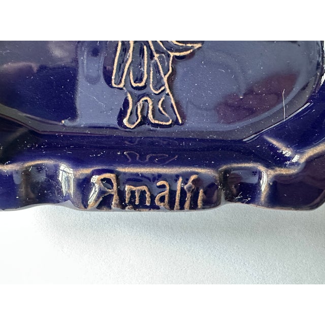 Ceramic Amalfi Coast Italian Pottery Hotel Ashtray For Sale - Image 7 of 12