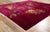 Textile Antique Ruby Red Chinese Art Deco Rug - 07'10 X 09'01 For Sale - Image 7 of 9