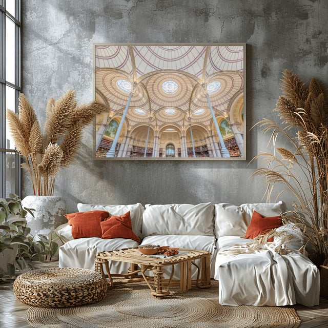 Richard Silver Labroust Reading Room Ii, Paris, Interior Photograph by Richard Silver 24x36 For Sale - Image 4 of 6