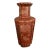 1960’s Salmon and Gold Chrysanthemum Chinoiserie Vase by Norleans For Sale