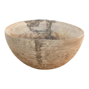 African Bleached Wood Milk Bowl