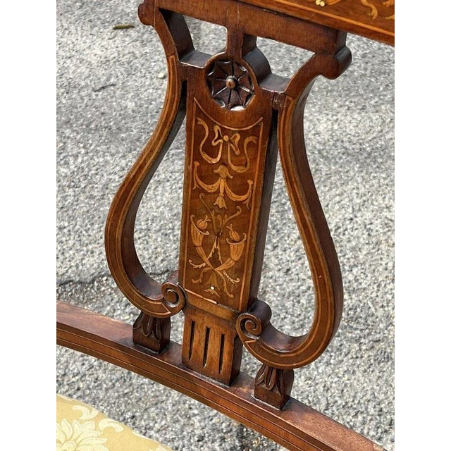 Sheraton Inlaid Mahogany Armchair For Sale - Image 10 of 13