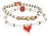 Valentines Love Red Heart Bracelet Set For Sale