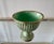 Unique Hull ceramic vase or planter. #15 green with gold accents. No imperfections.