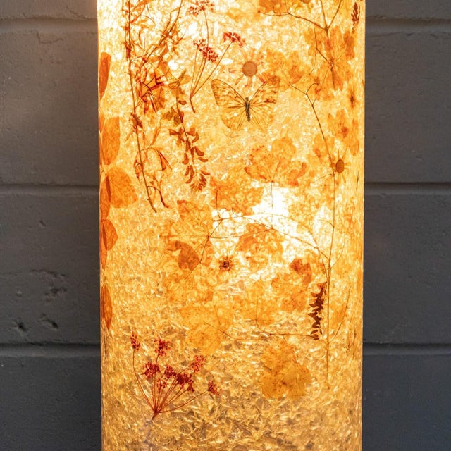 Vintage 20th Century French Resin & Botanical Table Lamp from Accolay, 1970 For Sale - Image 17 of 18