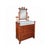 Antique French Commode in Faux Bamboo and Marble with Mirror, 1890s For Sale - Image 3 of 13
