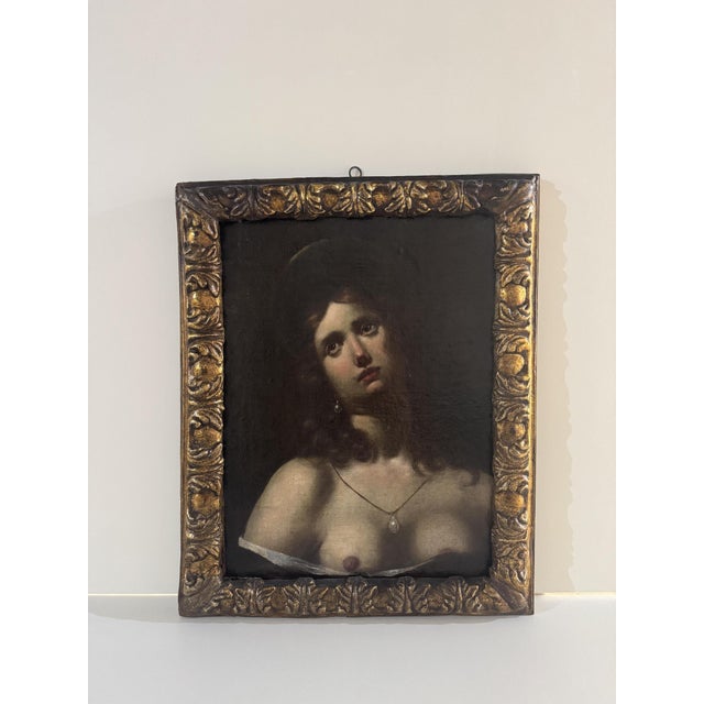 Tuscan School, Depicting Mary Magdalene, Nude, 1600, Oil on Canvas For Sale - Image 16 of 16
