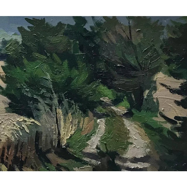 Pierre Aymar, Path of Breux, Oil on Canvas, 1973 For Sale - Image 4 of 9