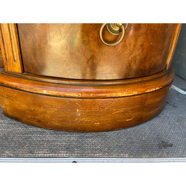 Copper Drexel Heritage Kidney Shaped Burled Wood Executive Desk For Sale - Image 8 of 12