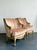 Mid 20th Century Vintage French Giltwood Striped Devore Bergère Chairs - A Pair For Sale - Image 5 of 18