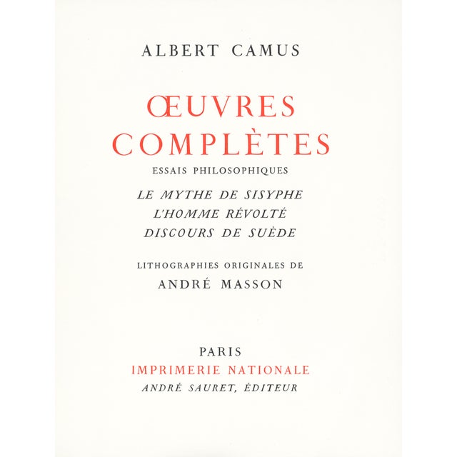 Abstract Expressionism Untitled 1962 Lithograph 7 by André Masson For Sale - Image 3 of 4