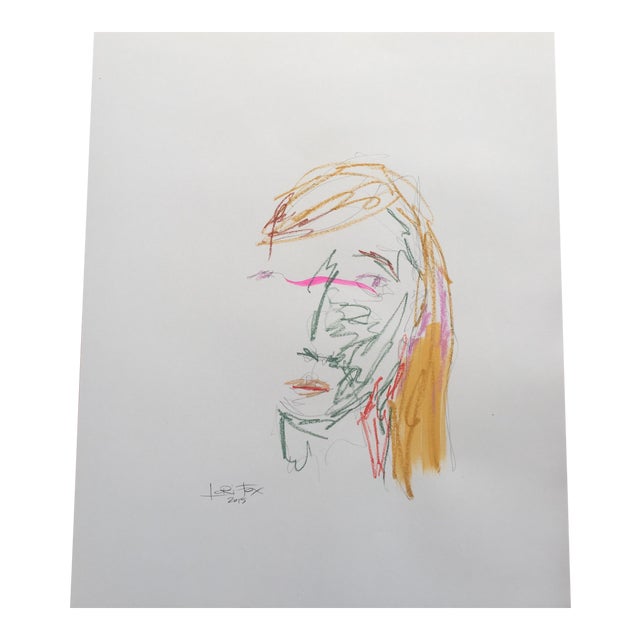 Abstract Watercolor Face Painting Chairish