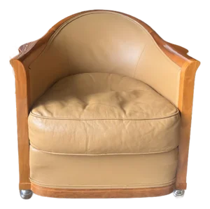 1980s French Art Deco Chair by Jules Leleu for La Mamounia Hotel