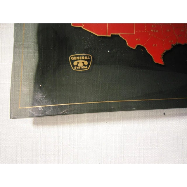 Mid Century Glass Advertising Tray, Area Codes For Sale - Image 6 of 6