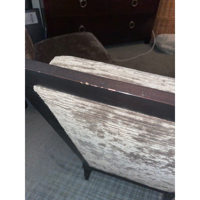 1990s 1990s Donghia Panama Slipper Chair With Pierre Frey Fabric - 2 Available For Sale - Image 5 of 9