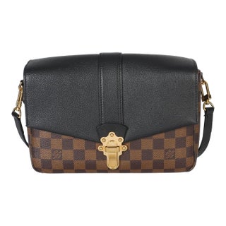 Black Damier Ebene Canvas Clapton PM For Sale