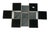 Glass Beveled Leaded Glass Mirror 11 Cube 3 Tier Tealite Votive Candle Holder by the Working Glass, Berkeley, Ca For Sale - Image 7 of 7