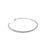 Modern Ladies 14k White Gold 1.50ctw Diamond Flexible Tennis Bangle Bracelet For Sale - Image 3 of 8